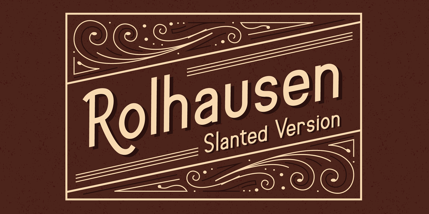 Przykład czcionki Rolhausen Regular